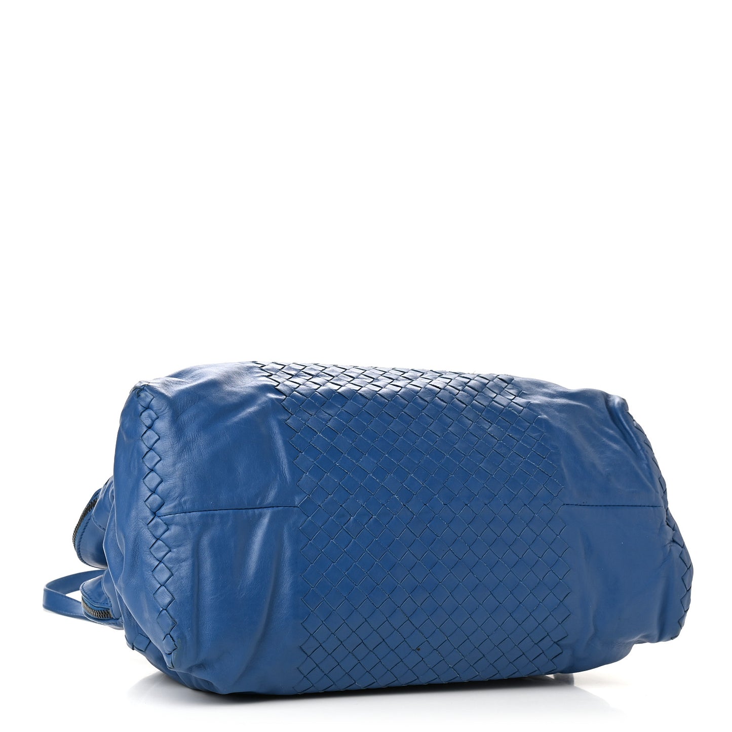 Calfskin Intrecciato Large Leggero Tote Blue
