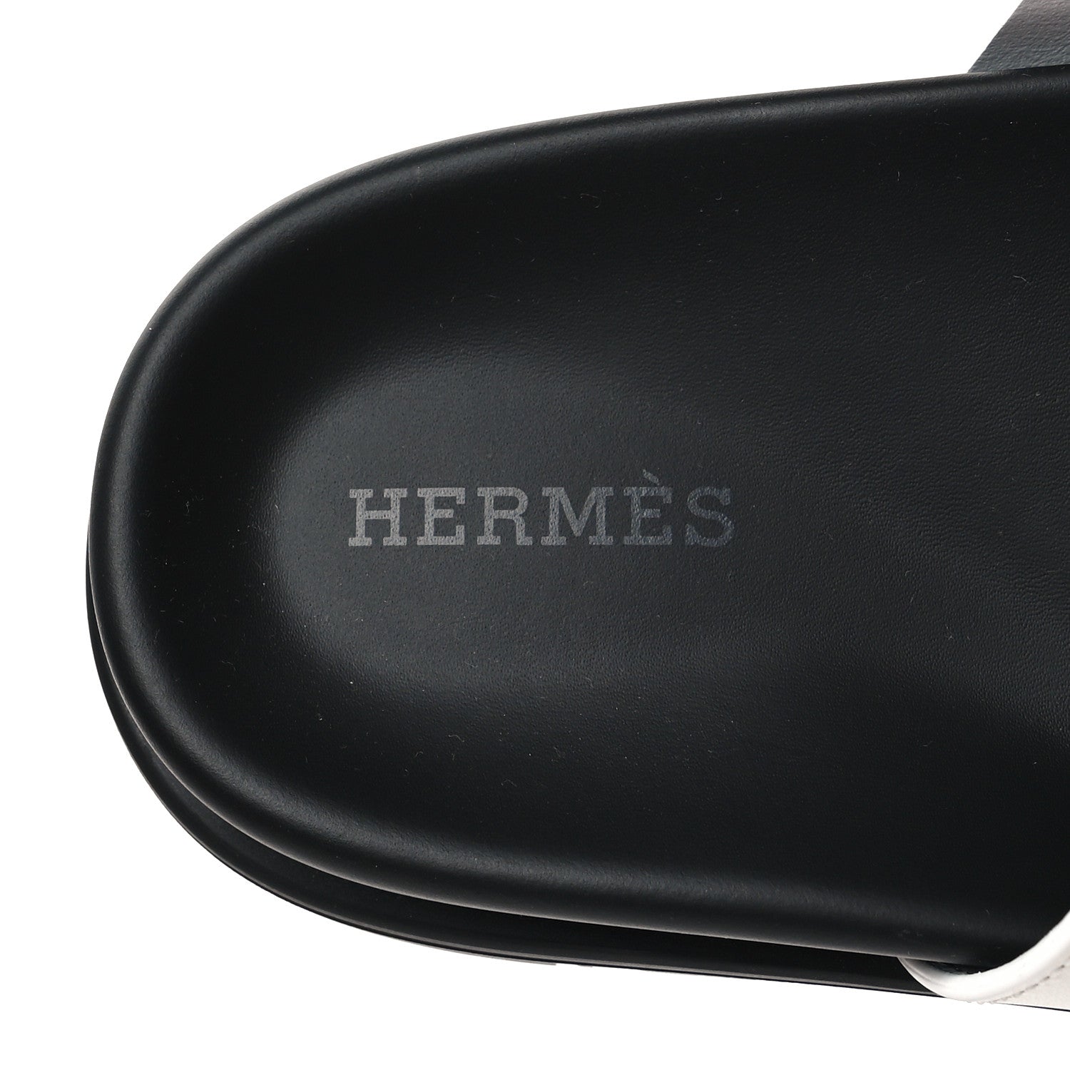 Hermes Calfskin Womens Chypre Sandals 37.5 White 8 of 9