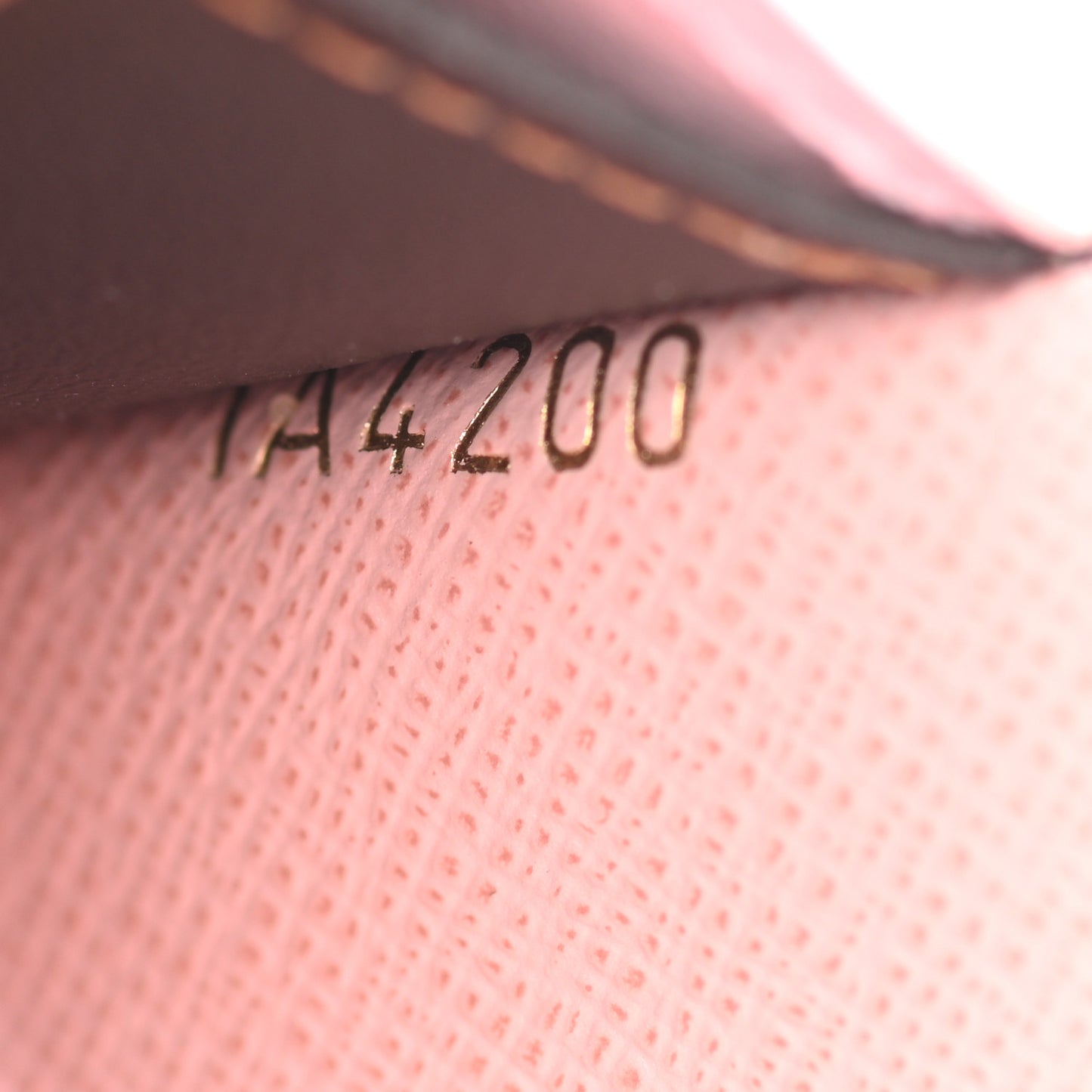 Damier Ebene Emilie Wallet Rose Ballerine