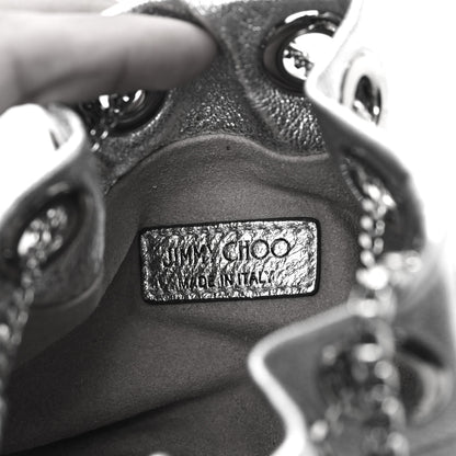 Jimmy Choo Metallic Nappa Micro Bon Bon Bag Silver 6 of 9