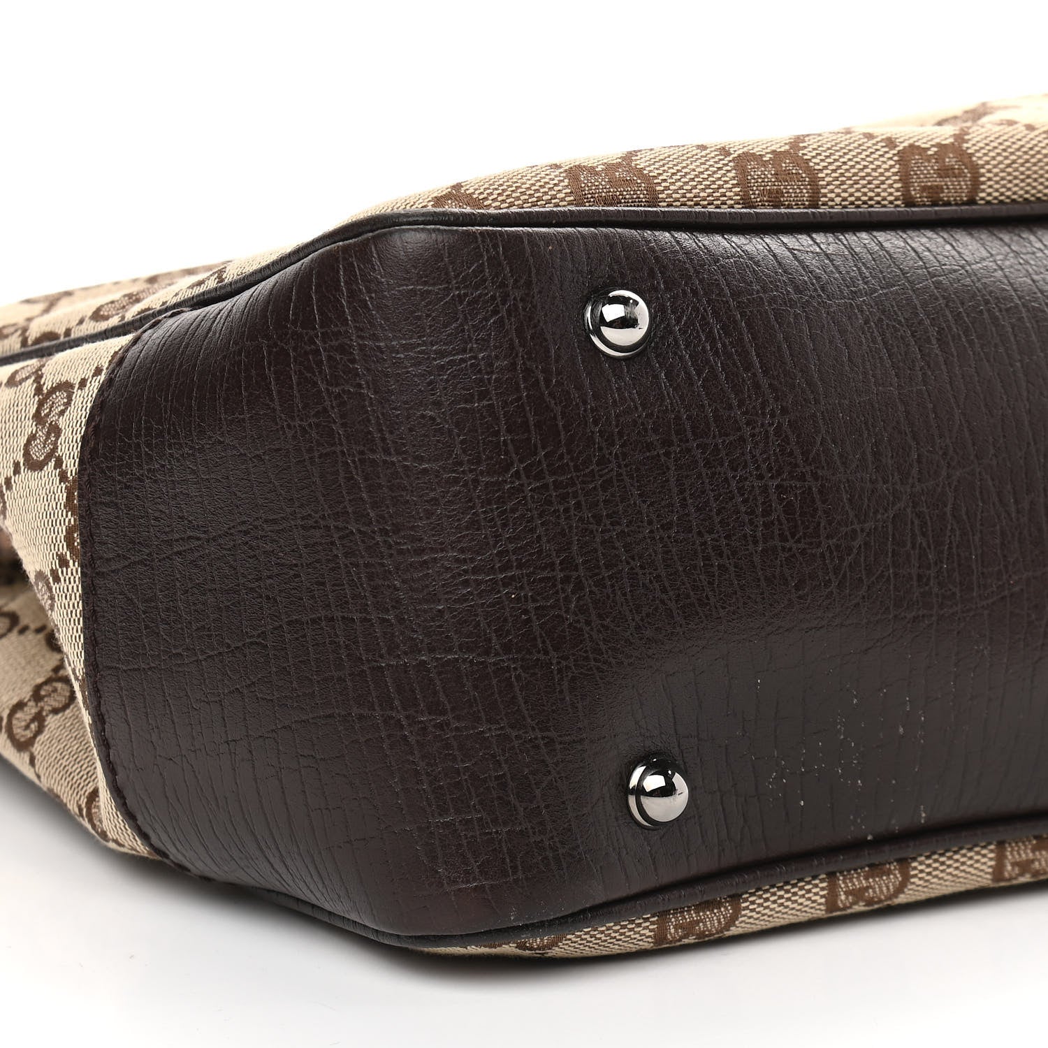 Gucci Monogram Small Bamboo Tote Brown 8 of 9