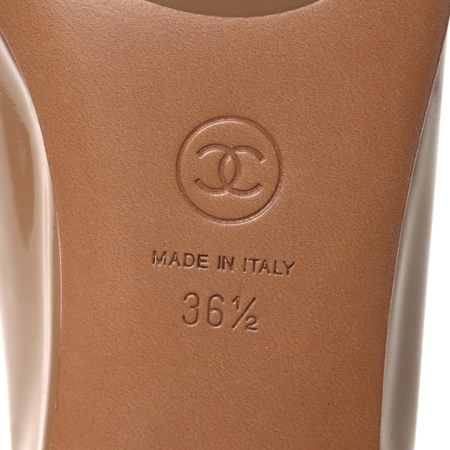 Chanel Patent Calfskin CC Loafers 36.5 Brown 7 of 10