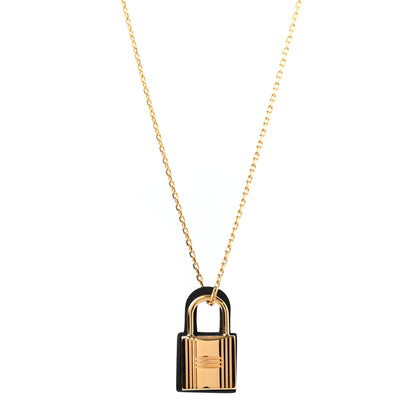 Hermes Swift Small O'Kelly Pendant Necklace Black 1 of 4