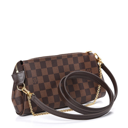 Louis Vuitton Damier Ebene Eva Clutch 2 of 10