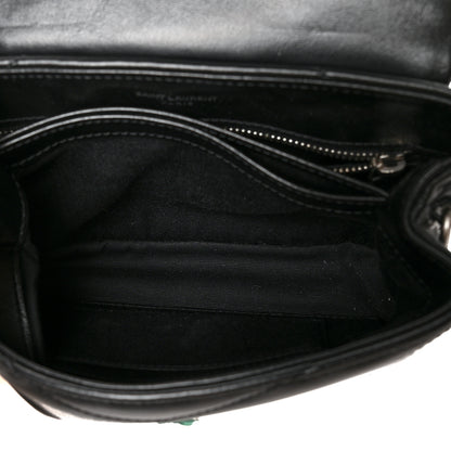 Saint Laurent Calfskin Y Quilted Monogram Toy Loulou Crossbody Bag Black 5 of 10