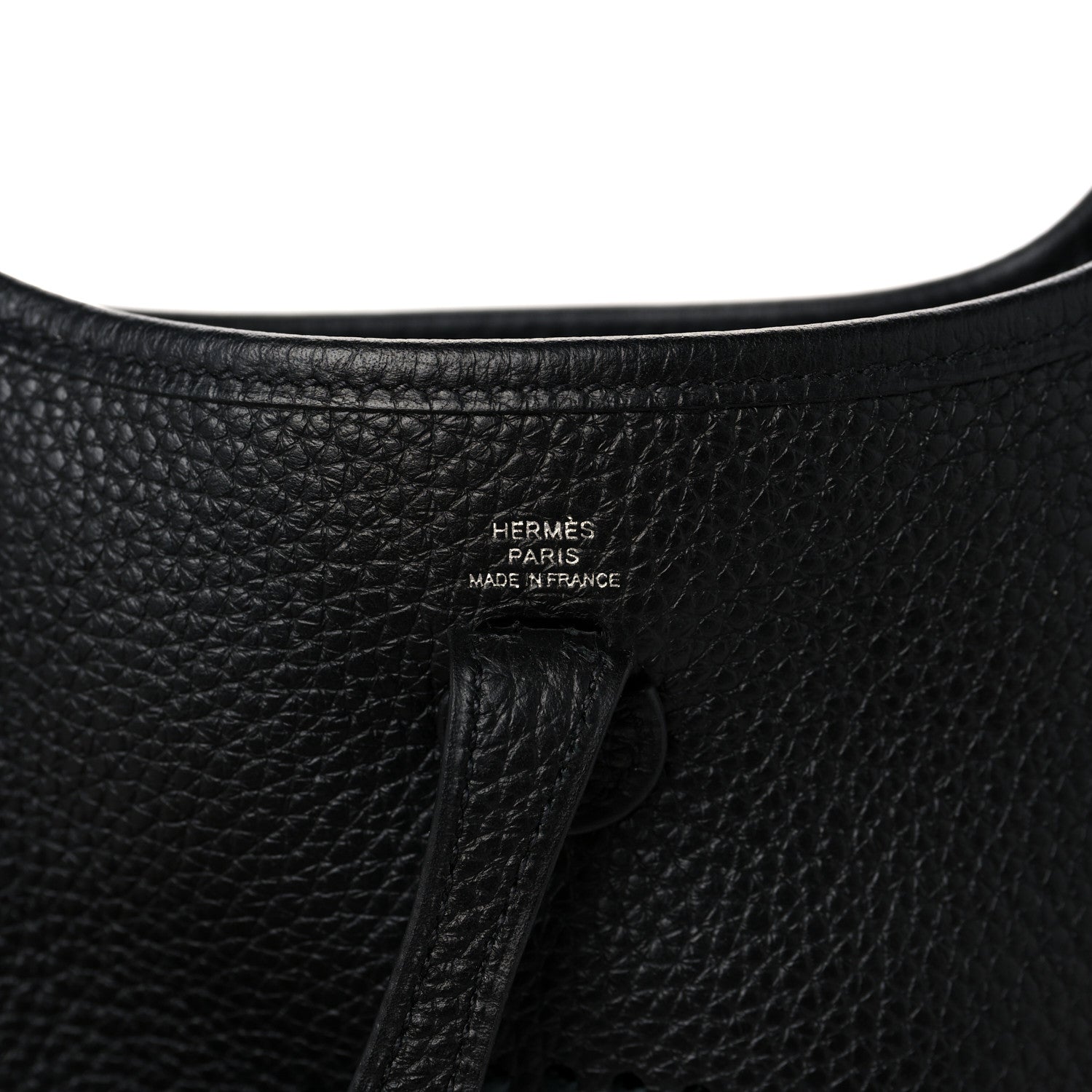 Hermes Taurillon Clemence Evelyne TPM Black 6 of 8