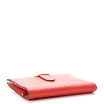 Hermes Epsom Bearn Compact Wallet Rose Jaipur 4 of 8