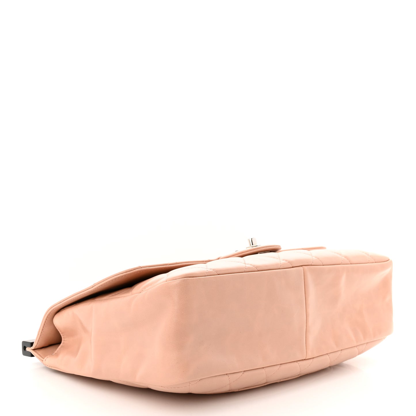 Glazed Calfskin Quilted Small CC Delivery Tote Light Pink
