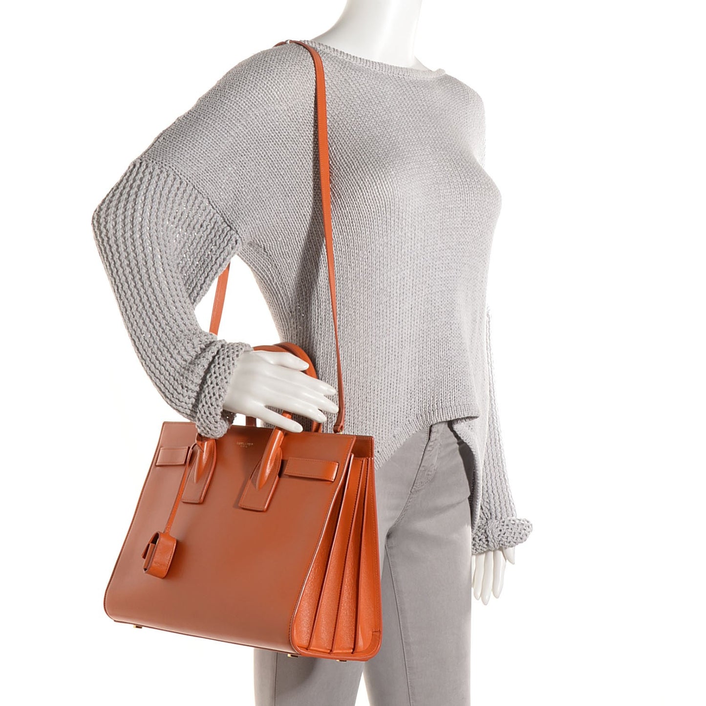 Calfskin Small Sac De Jour Mandarine
