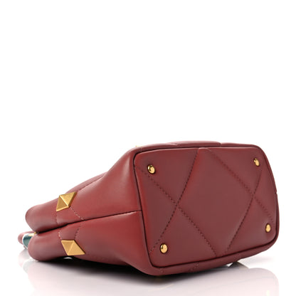 Valentino Garavani Nappa Small Roman Stud The Handle Bag Gingerbread 3 of 8