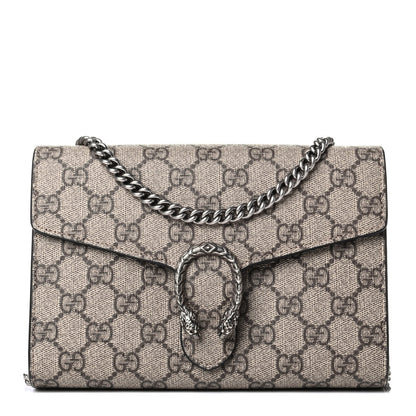 Gucci GG Supreme Monogram Mini Dionysus Chain Wallet Beige Black 1 of 5