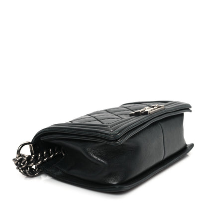 Chanel Calfskin Double Stitch Medium Boy Flap Black 4 of 12