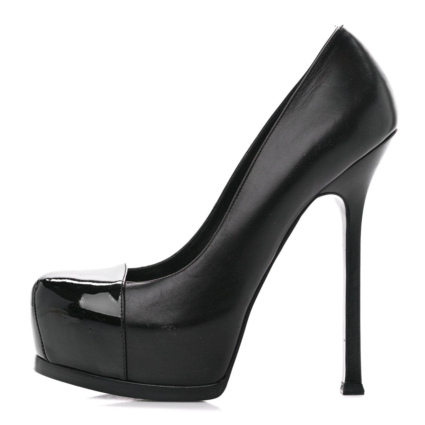 Calfskin Vitello Vernice Tribtoo 105 Pumps 37 Black