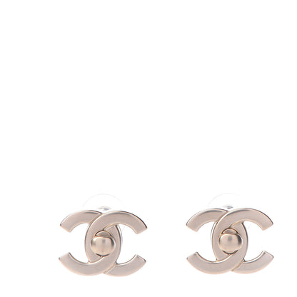 Chanel Metal CC Turnlock Interchangeable Earrings Gold 2 of 10