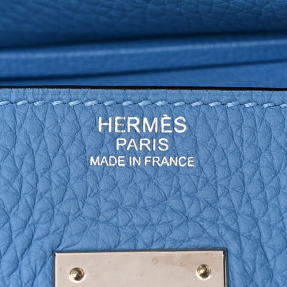 Hermes Togo BIRKIN 30 Bleu Paradis 6 of 11