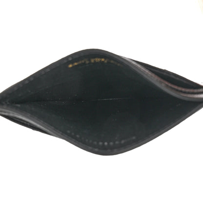 Saint Laurent Grain De Poudre Matelasse Chevron Monogram Credit Card Case Black 5 of 8