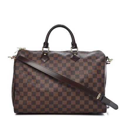 Louis Vuitton Damier Ebene Speedy Bandouliere 35 1 of 12