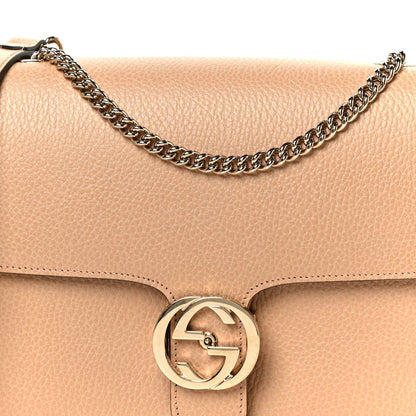 Gucci Dollar Calfskin Interlocking G Shoulder Bag Camelia 9 of 11