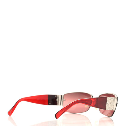 Chanel Crystal CC Sunglasses 4117-B Red 4 of 8