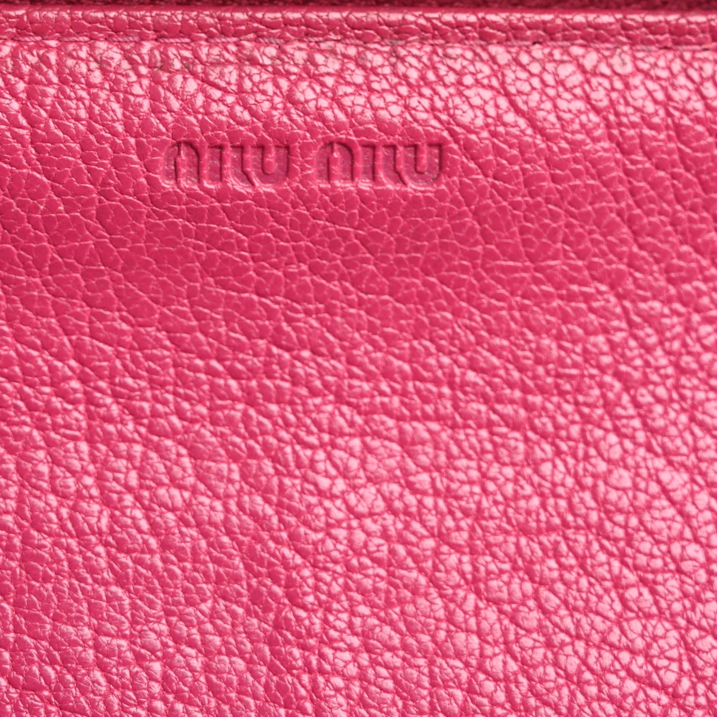 Goatskin Madras Zip Around Wallet Pink