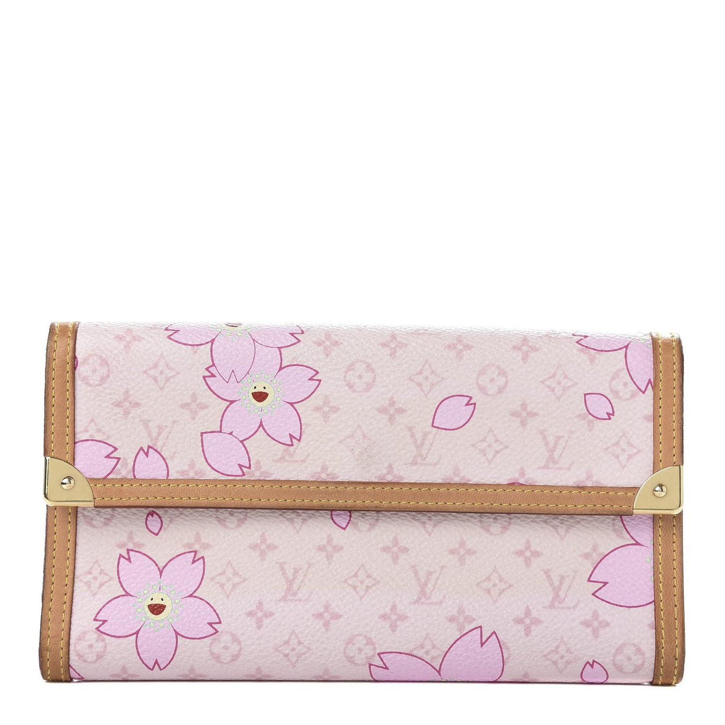 Monogram Cherry Blossom Porte Tresor International Wallet Pink