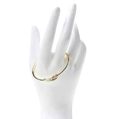 Tiffany 18K Yellow Gold Diamond Infinity Cuff Bracelet 2 of 5
