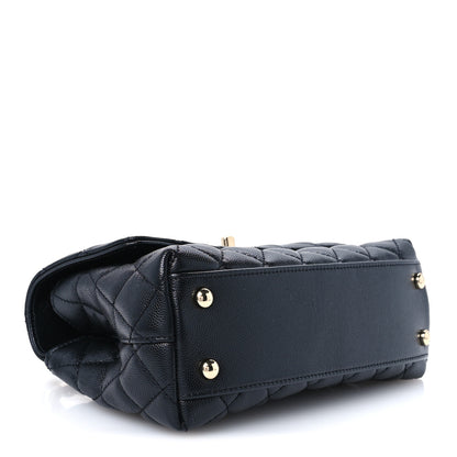 Chanel Caviar Quilted Mini Coco Handle Flap Black 3 of 11