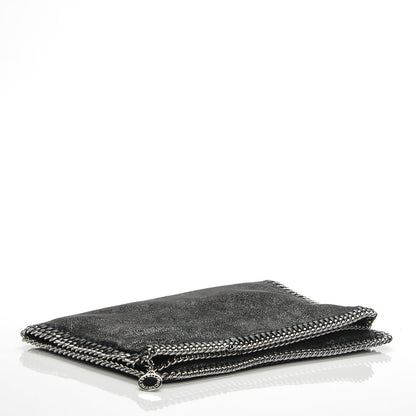 Stella McCartney Shaggy Deer Falabella Fold Over Clutch Black 4 of 7