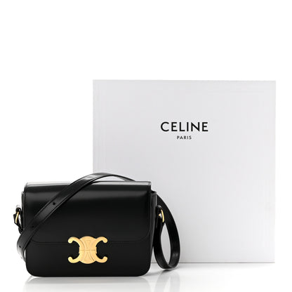 Celine Shiny Calfskin Teen Triomphe Black 11 of 11