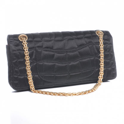 Chanel Satin Croc 2.55 Reissue Flap Black 3 of 6