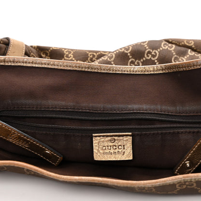 Gucci Satin Monogram Medium Abbey Shoulder Bag Bronze 13 of 13