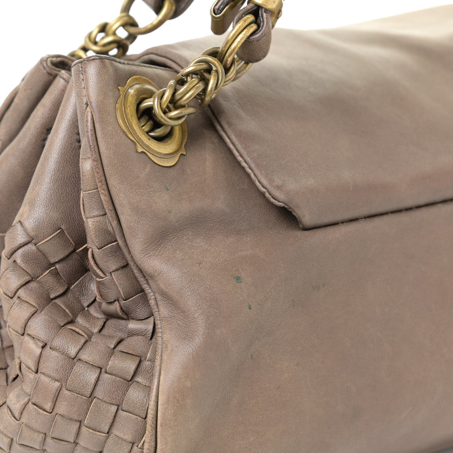 Nappa Intrecciato Napoli Shoulder Bag Pepe
