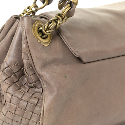 Bottega Veneta Nappa Intrecciato Napoli Shoulder Bag Pepe 16 of 20