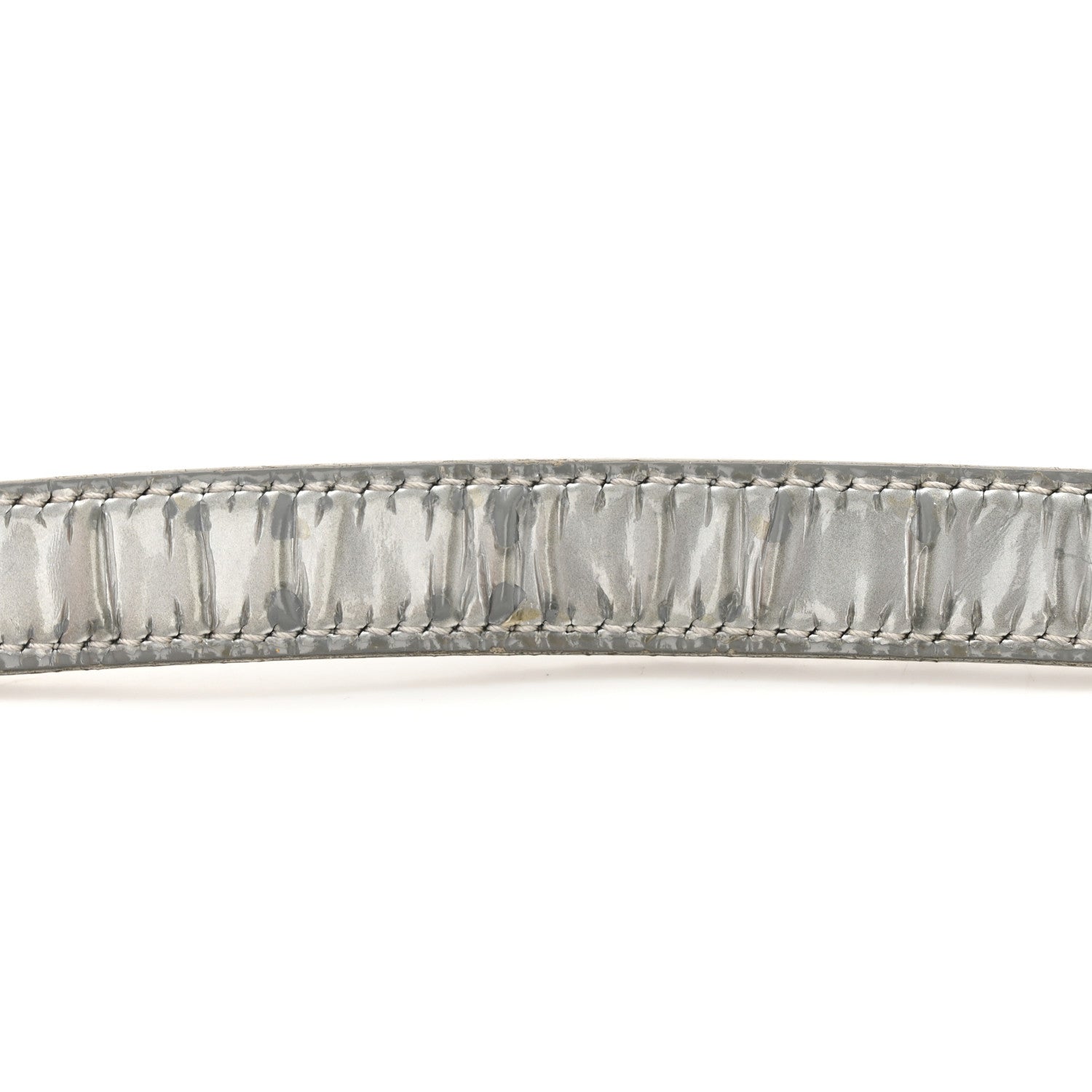 Christian Dior Metallic Patent Micro-Cannage Medium Diorama Flap Bag Silver 13 of 16