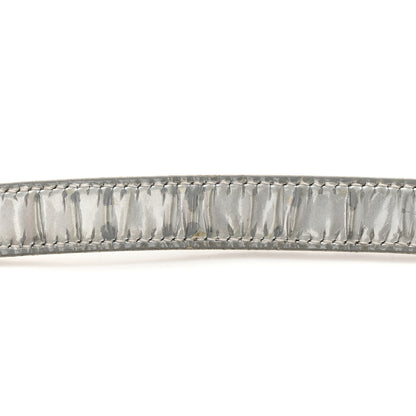 Christian Dior Metallic Patent Micro-Cannage Medium Diorama Flap Bag Silver 13 of 16