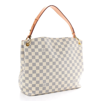 Louis Vuitton Damier Azur Graceful PM Rose Ballerine 3 of 9