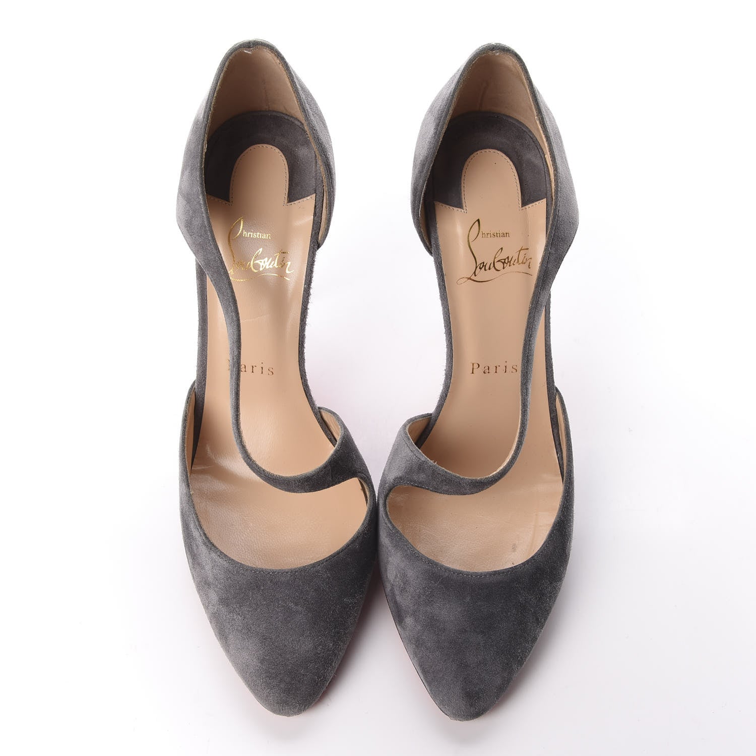 Christian Louboutin Veau Velours Catchy One 100 Pumps 38 Shadow 5 of 11