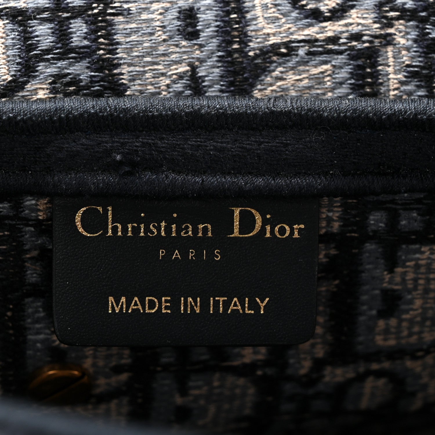 Christian Dior Oblique Embroidered Saddle Bag Blue 6 of 11