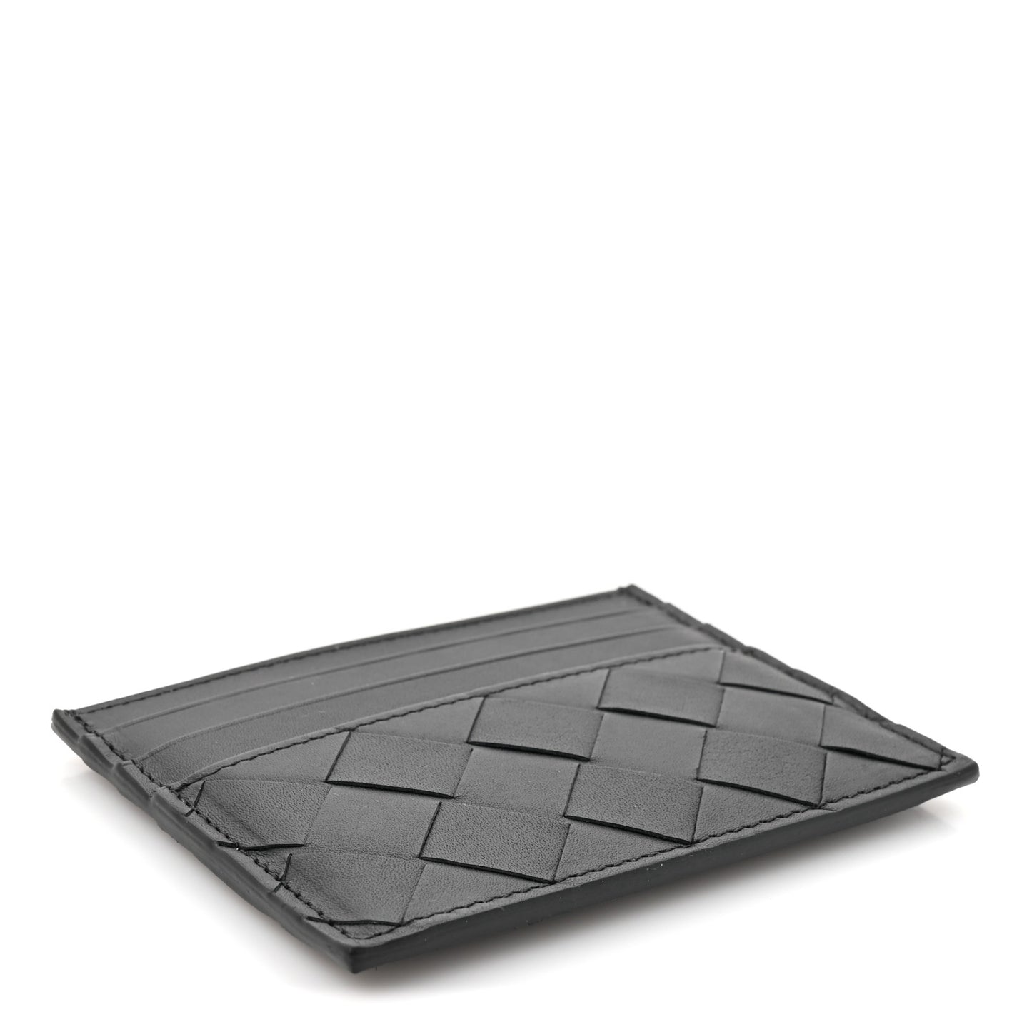 Nappa Intrecciato Card Holder Black