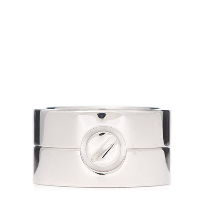 Cartier 18K White Gold 12mm Wide LOVE Ring 57 8 1 of 5