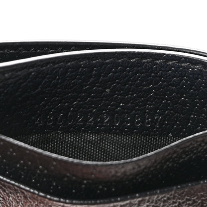 Gucci Calfskin Boar Effect GG Marmont Card Holder Money Clip Black Black 7 of 7