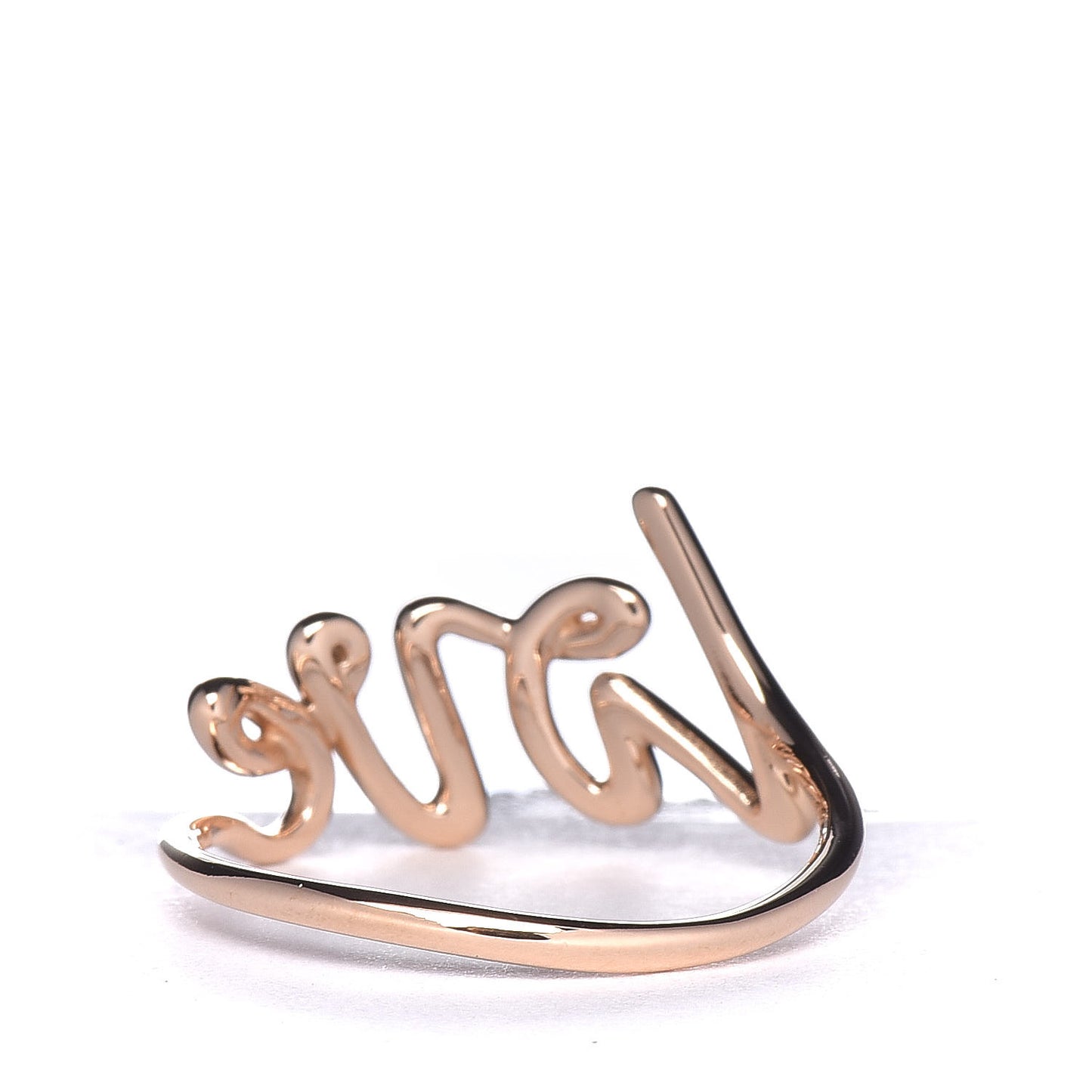 18K Rose Gold Paloma's Graffiti Love Ring 55 7.25
