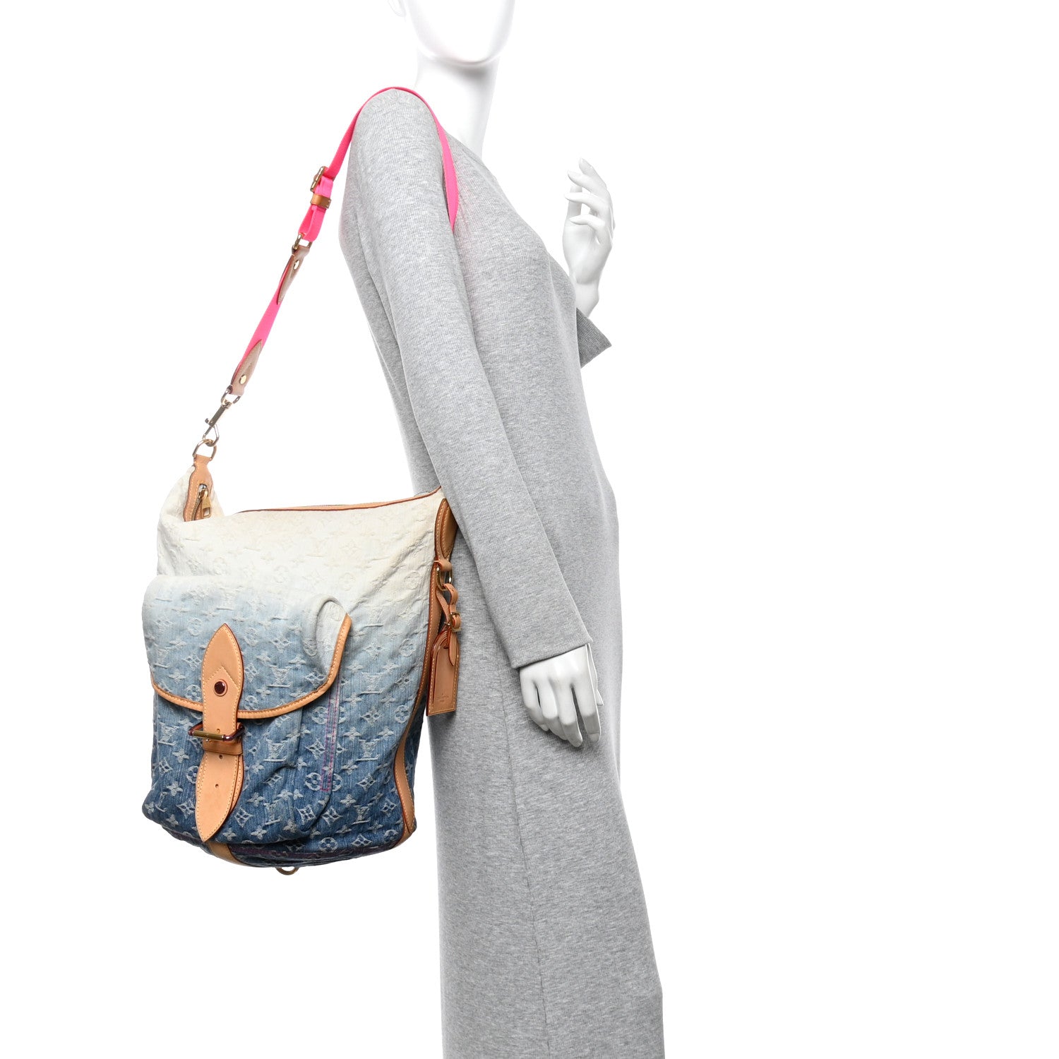 Louis Vuitton Denim Sunburst PM Messenger Blue 2 of 12