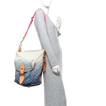 Louis Vuitton Denim Sunburst PM Messenger Blue 2 of 12