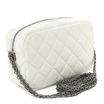 Chanel Aged Calfskin Quilted Mini Reissue Camera Case White 3 of 13