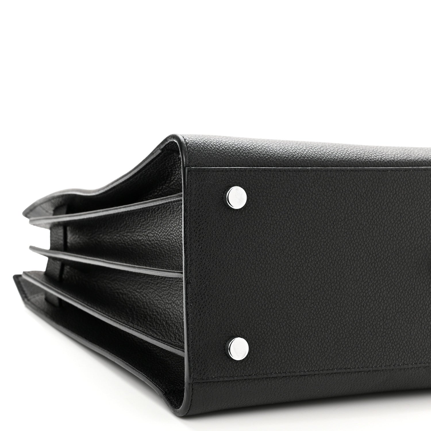 Saint Laurent Grained Calfskin Small Sac De Jour Black 9 of 10
