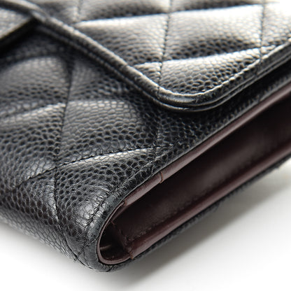 Chanel Caviar Quilted Large Flap Wallet Black 14 of 15