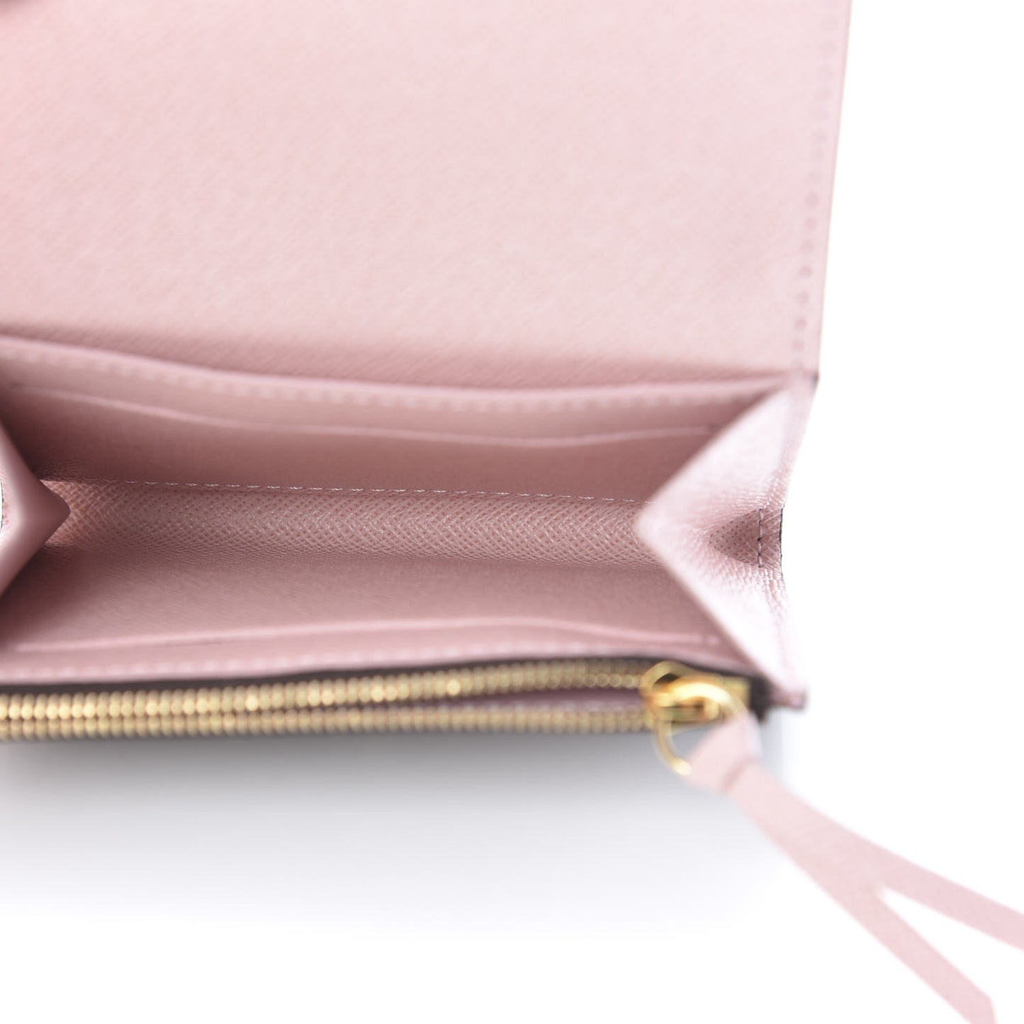Damier Ebene Rosalie Coin Purse Rose Ballerine