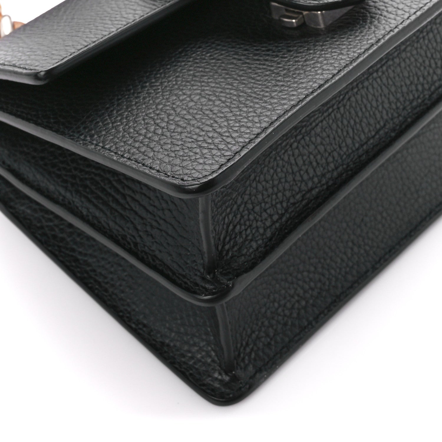 Gucci Dollar Calfskin Crystal Web Mini Dionysus Bamboo Top Handle Bag Black Black Diamond 11 of 12