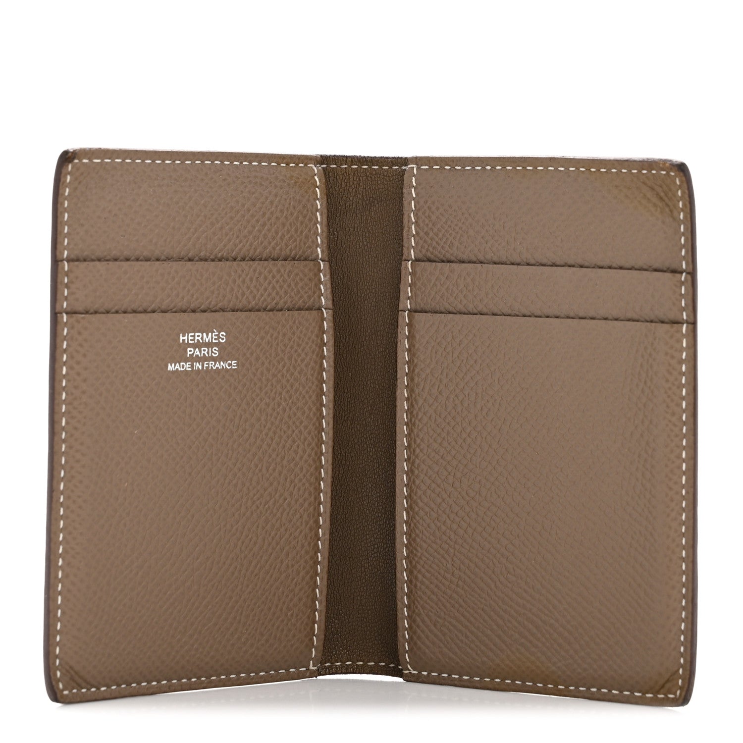 Hermes Epsom MC2 Euclide Card Holder Case Etoupe 5 of 8